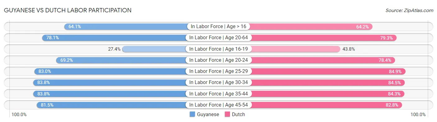 Guyanese vs Dutch Labor Participation