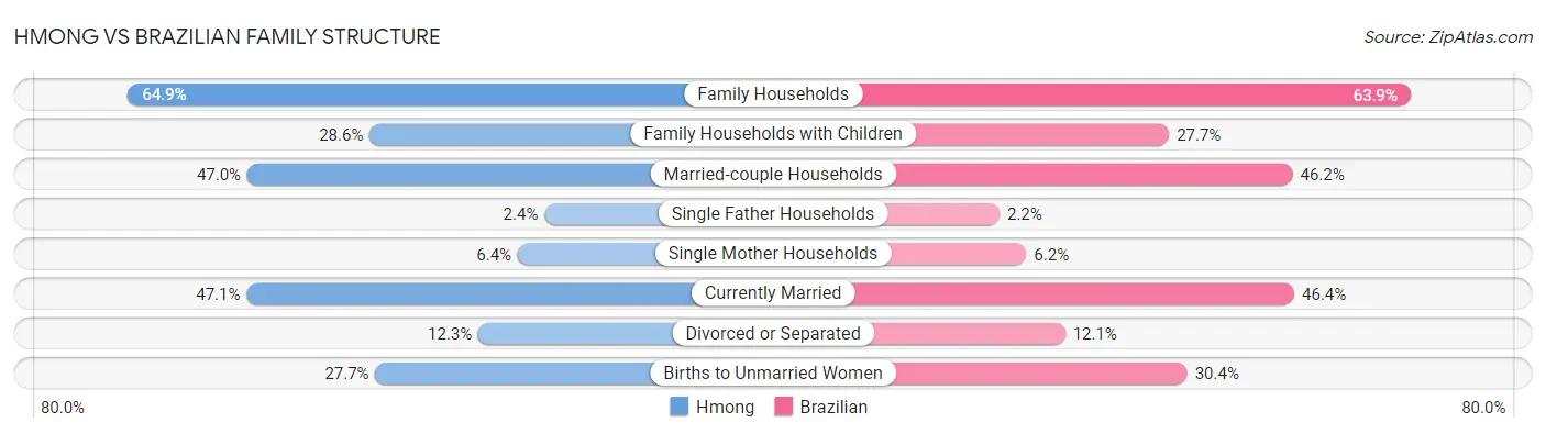 Hmong vs Brazilian Family Structure