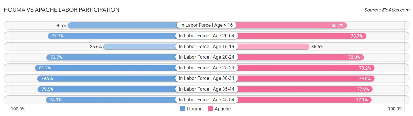 Houma vs Apache Labor Participation