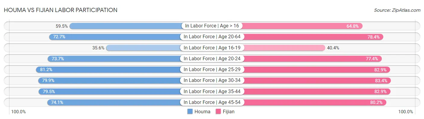 Houma vs Fijian Labor Participation