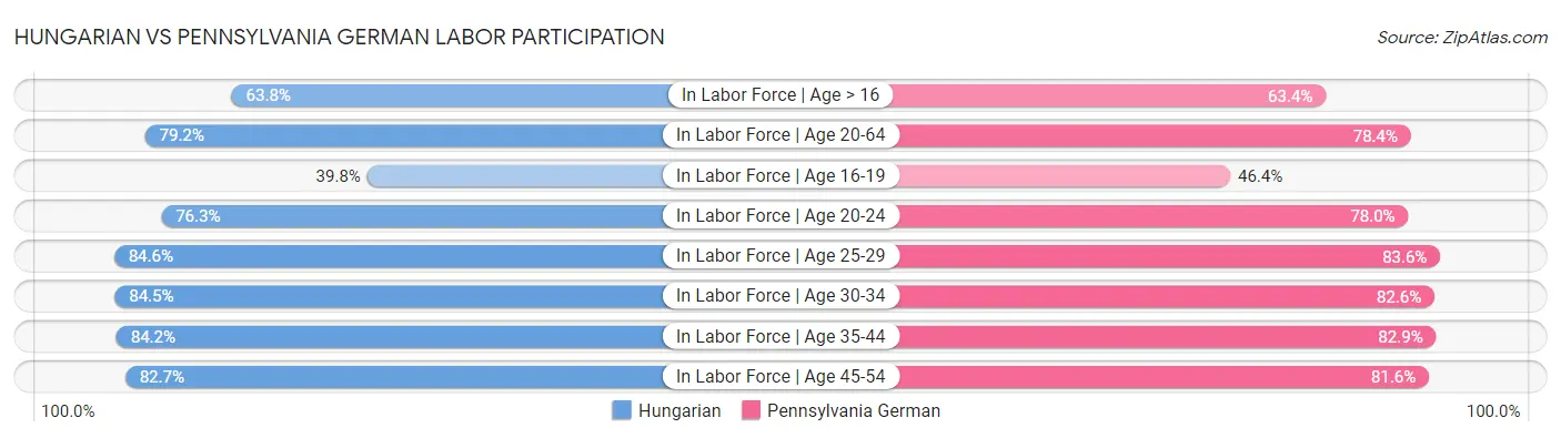 Hungarian vs Pennsylvania German Labor Participation