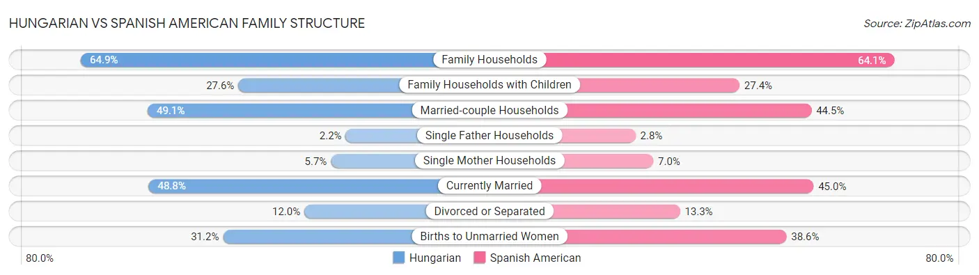 Hungarian vs Spanish American Family Structure