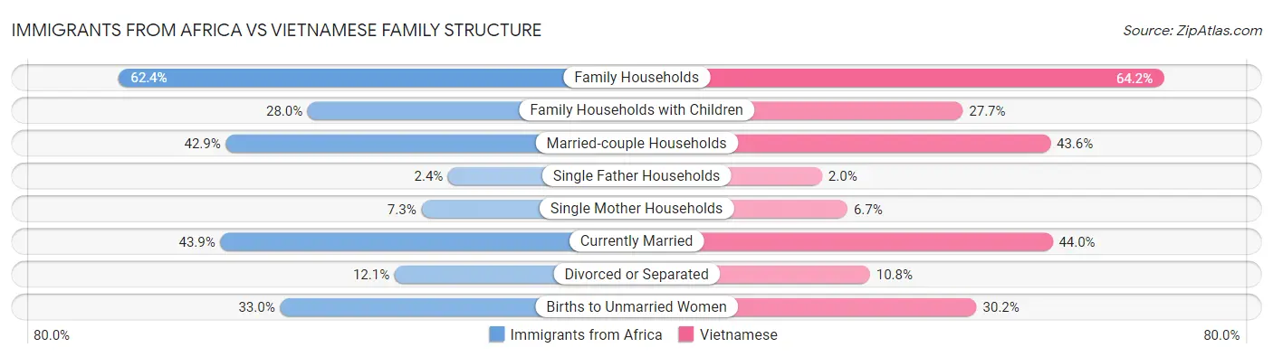 Immigrants from Africa vs Vietnamese Family Structure