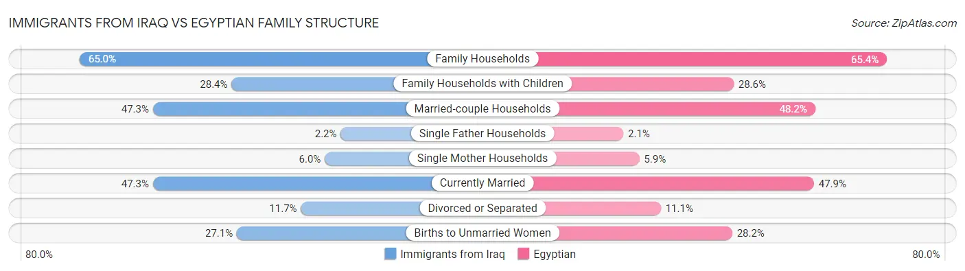 Immigrants from Iraq vs Egyptian Family Structure