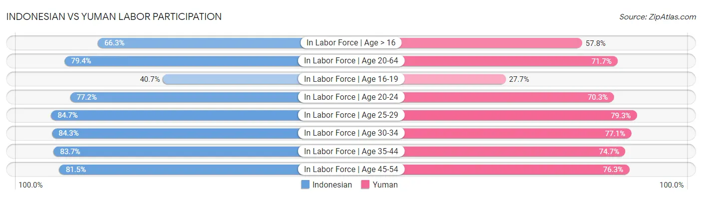 Indonesian vs Yuman Labor Participation