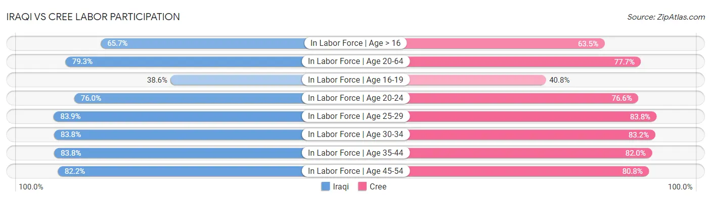 Iraqi vs Cree Labor Participation