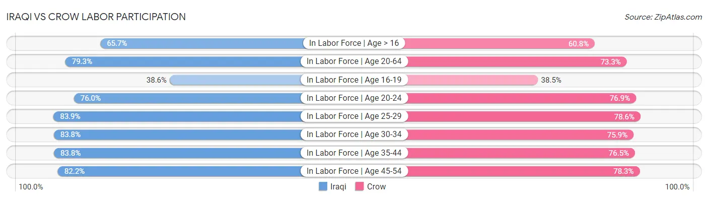 Iraqi vs Crow Labor Participation