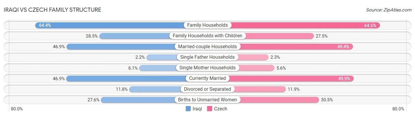 Iraqi vs Czech Family Structure