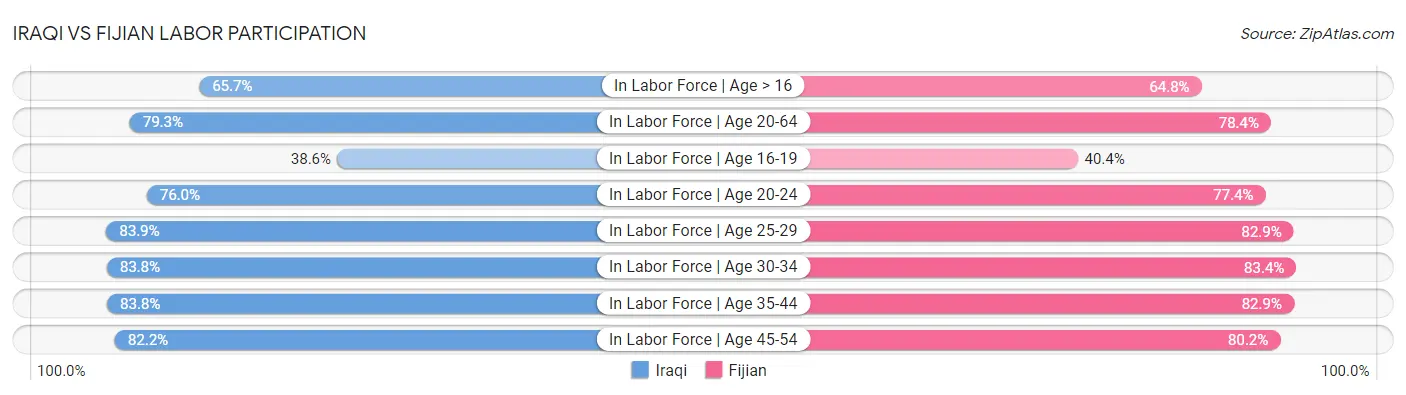 Iraqi vs Fijian Labor Participation