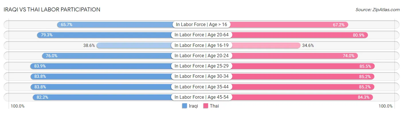 Iraqi vs Thai Labor Participation