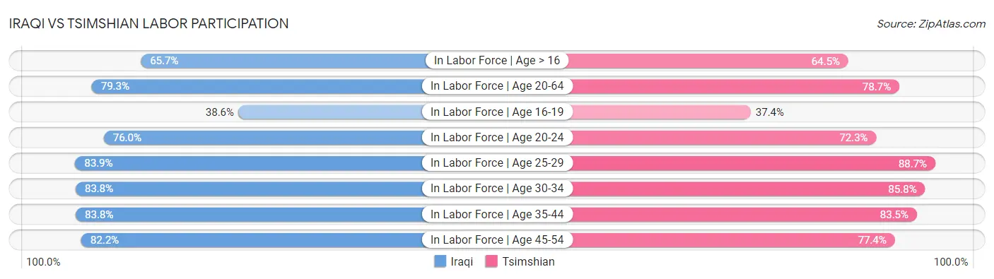 Iraqi vs Tsimshian Labor Participation