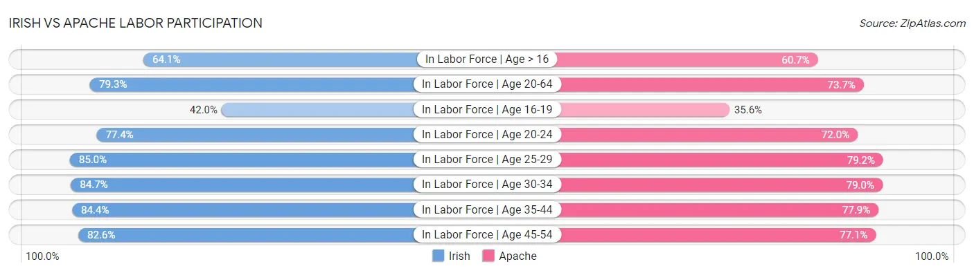 Irish vs Apache Labor Participation