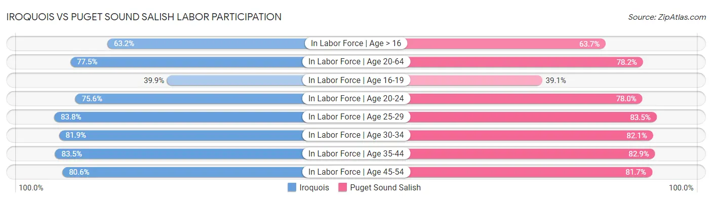 Iroquois vs Puget Sound Salish Labor Participation