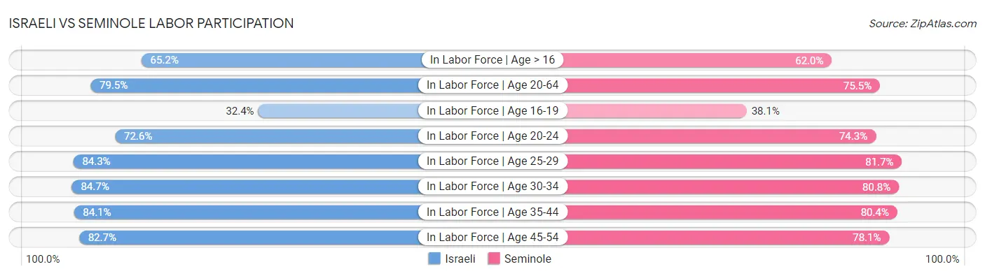 Israeli vs Seminole Labor Participation