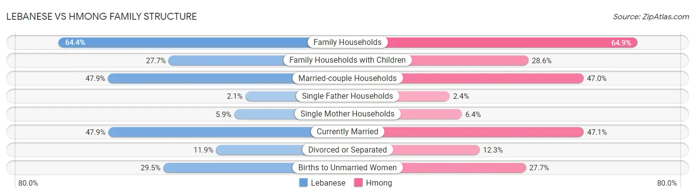 Lebanese vs Hmong Family Structure