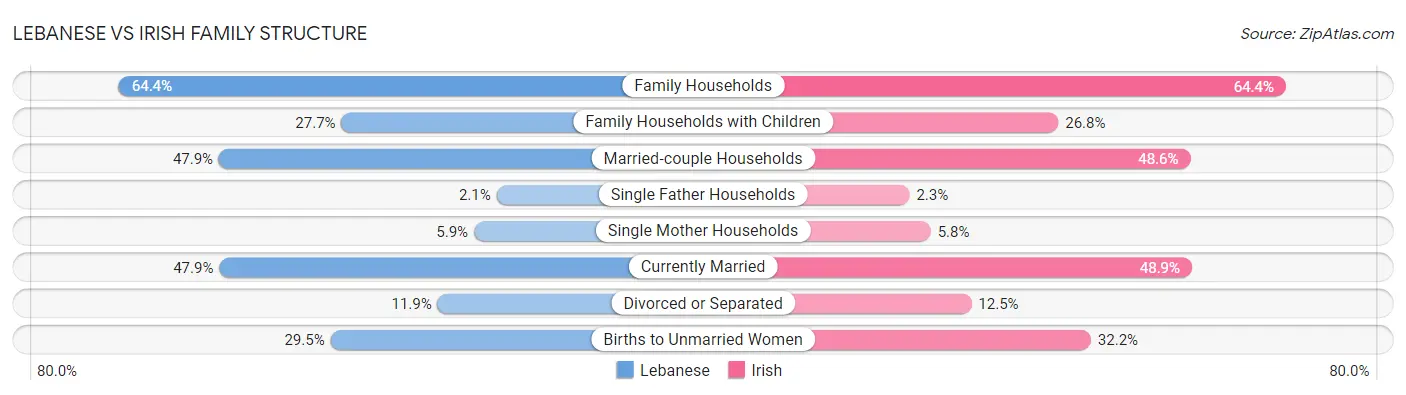 Lebanese vs Irish Family Structure