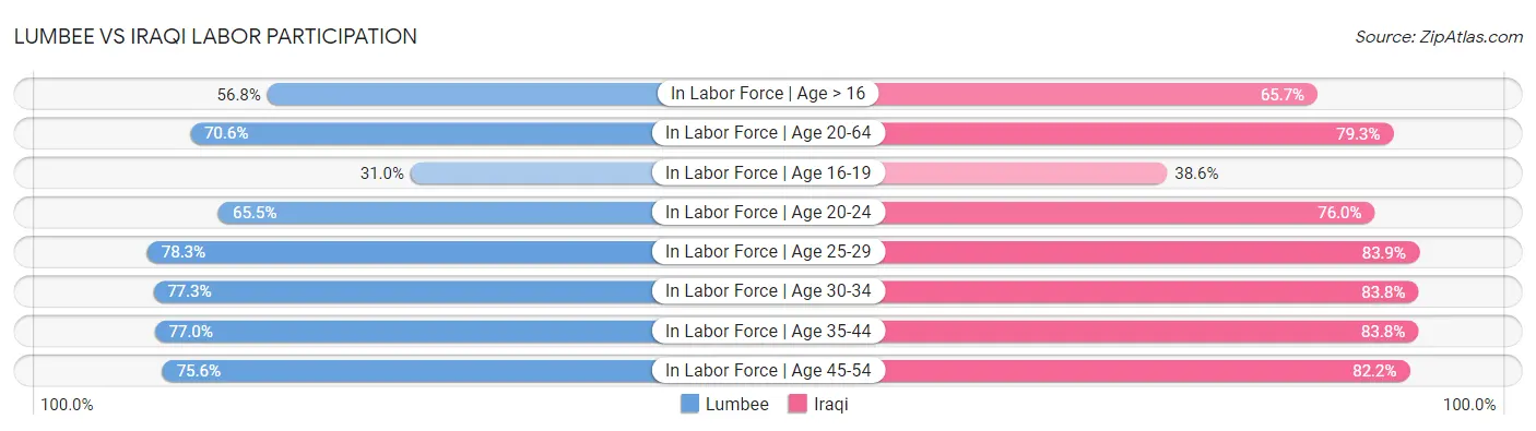 Lumbee vs Iraqi Labor Participation