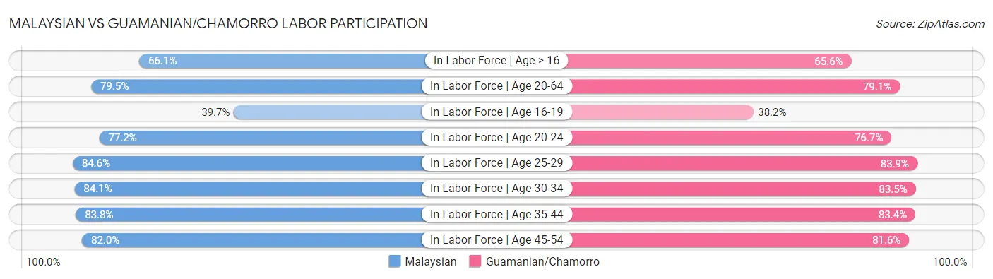 Malaysian vs Guamanian/Chamorro Labor Participation