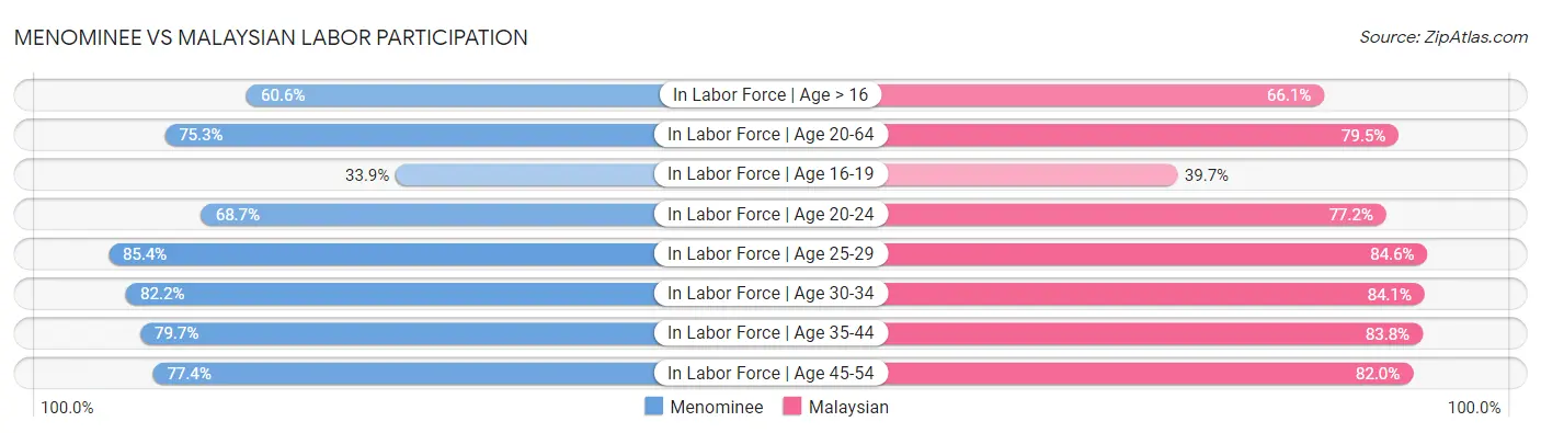 Menominee vs Malaysian Labor Participation