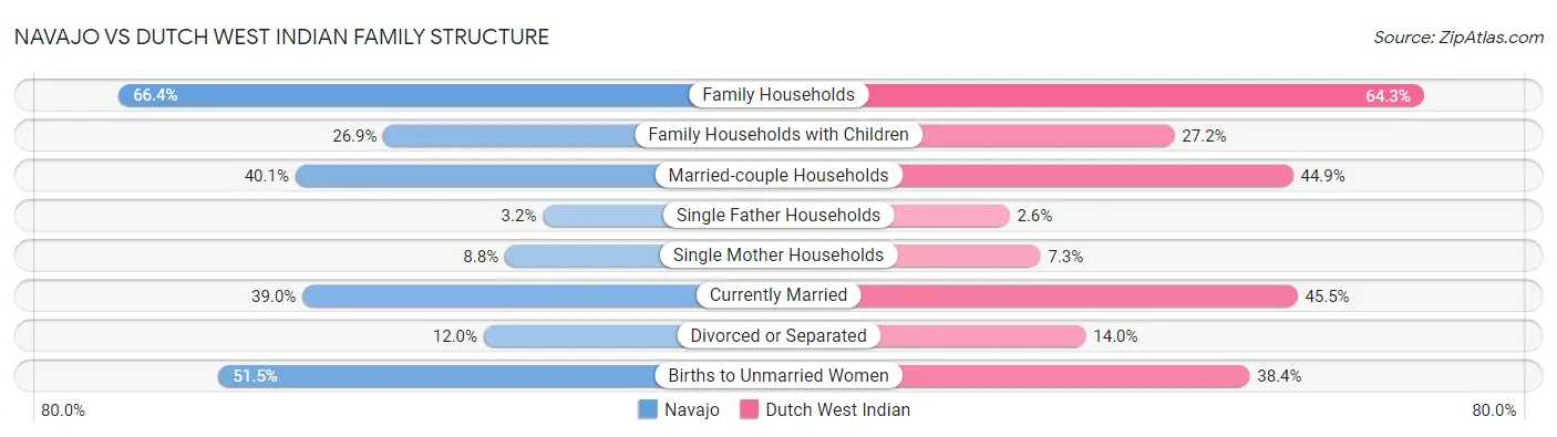 Navajo vs Dutch West Indian Family Structure