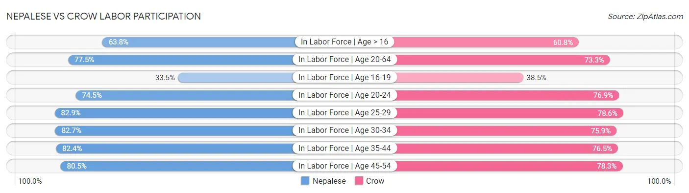 Nepalese vs Crow Labor Participation