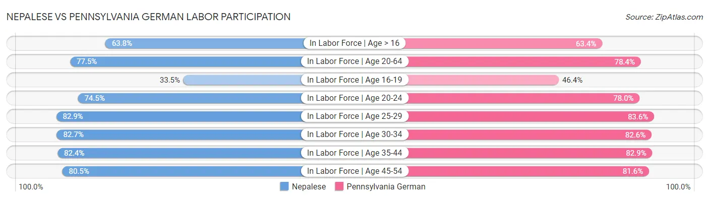 Nepalese vs Pennsylvania German Labor Participation