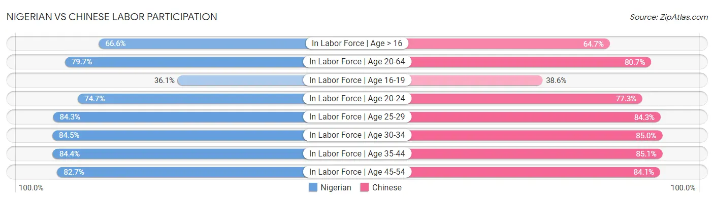 Nigerian vs Chinese Labor Participation