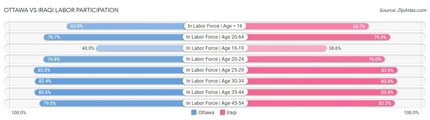 Ottawa vs Iraqi Labor Participation