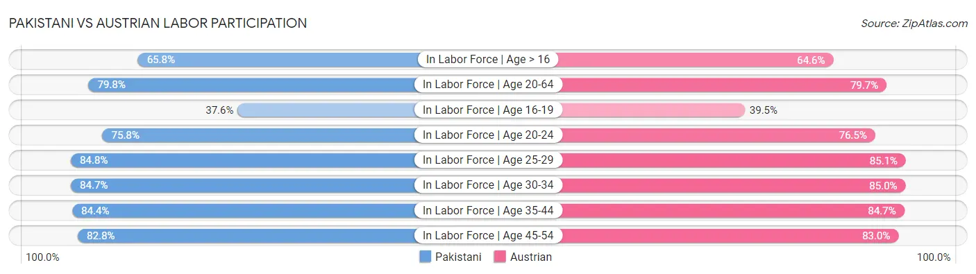 Pakistani vs Austrian Labor Participation