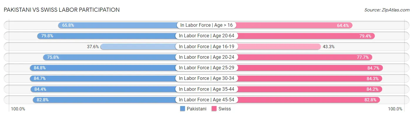 Pakistani vs Swiss Labor Participation
