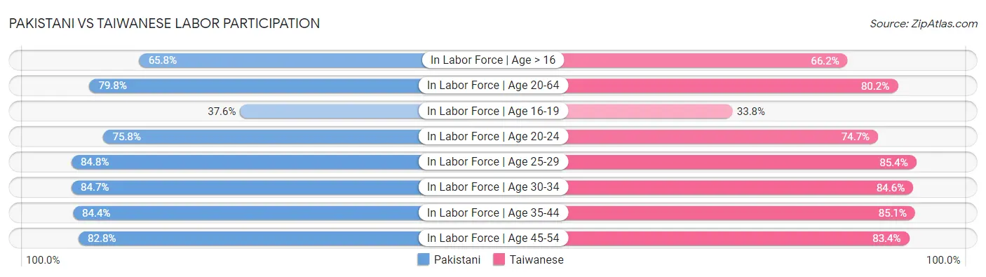 Pakistani vs Taiwanese Labor Participation