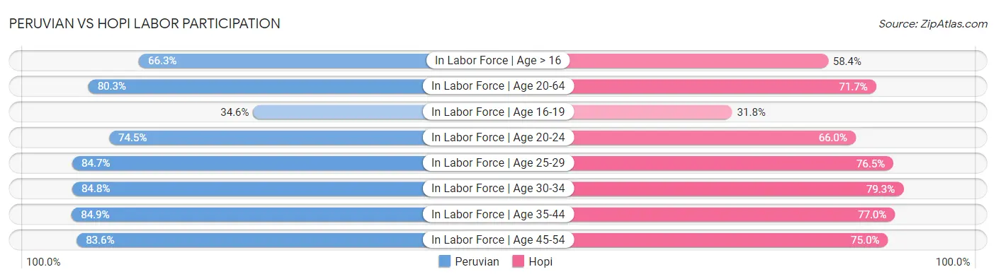 Peruvian vs Hopi Labor Participation