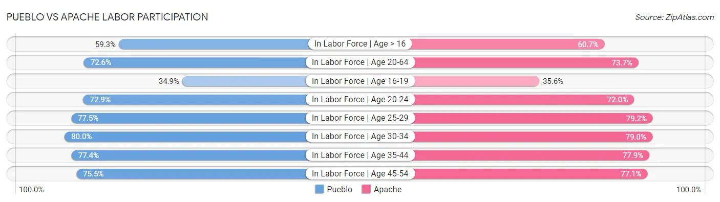 Pueblo vs Apache Labor Participation
