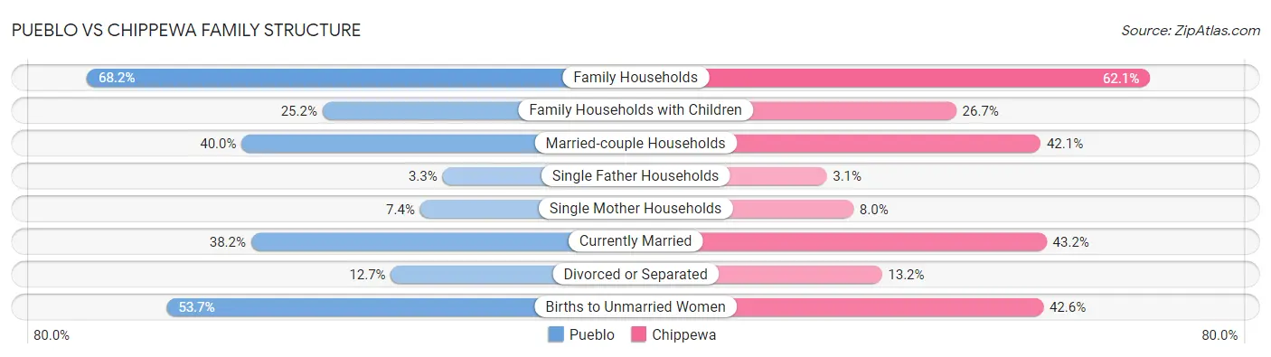 Pueblo vs Chippewa Family Structure