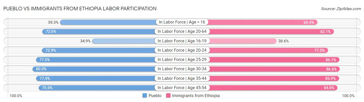 Pueblo vs Immigrants from Ethiopia Labor Participation