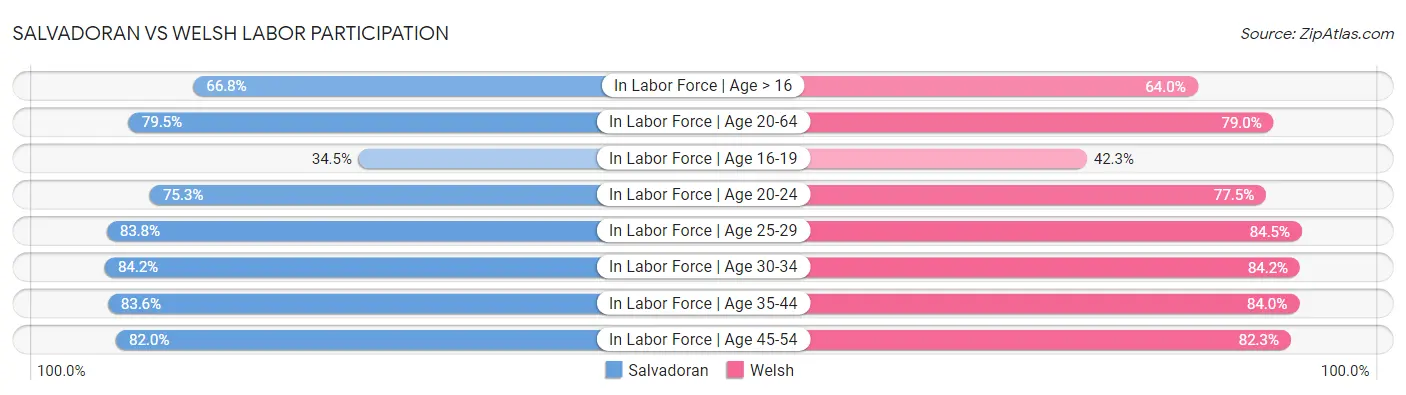 Salvadoran vs Welsh Labor Participation