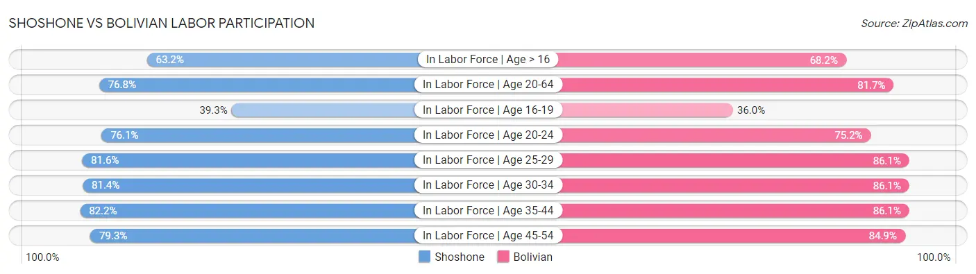 Shoshone vs Bolivian Labor Participation