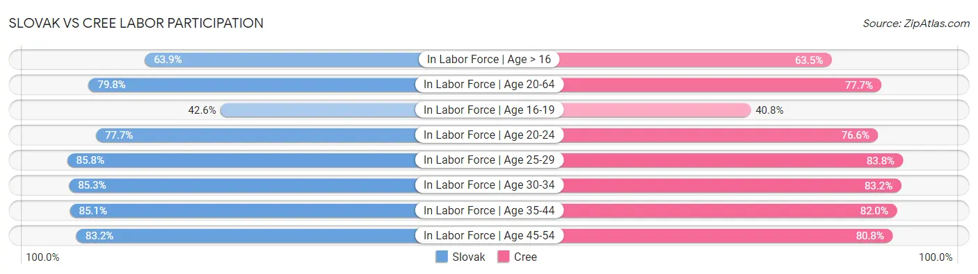 Slovak vs Cree Labor Participation
