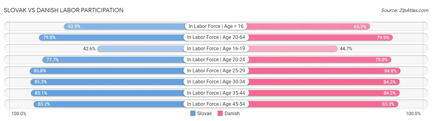 Slovak vs Danish Labor Participation