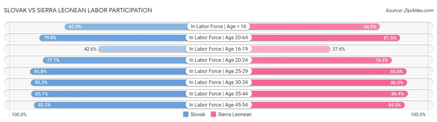 Slovak vs Sierra Leonean Labor Participation