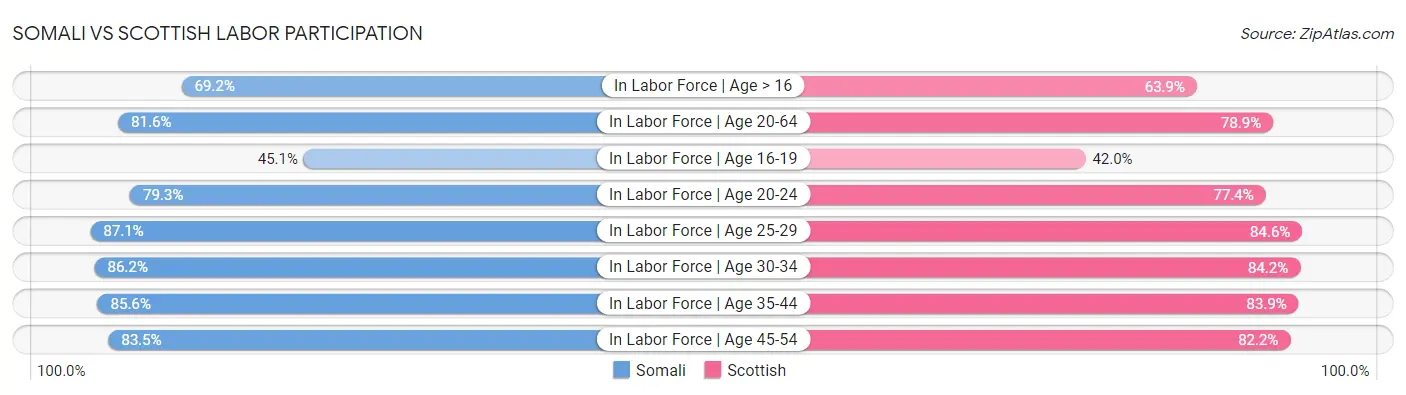 Somali vs Scottish Labor Participation