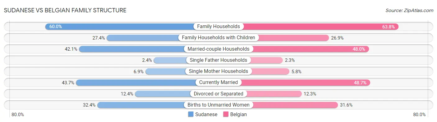 Sudanese vs Belgian Family Structure