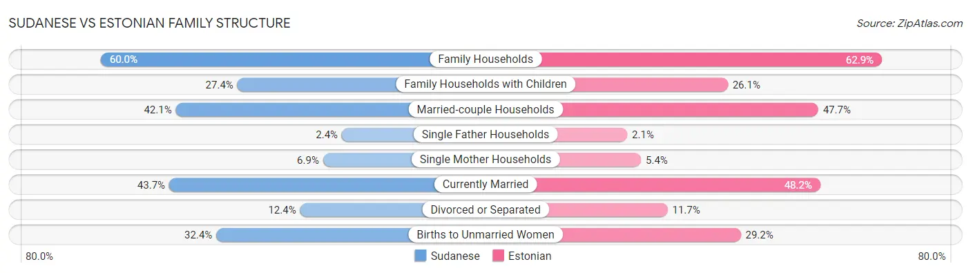 Sudanese vs Estonian Family Structure