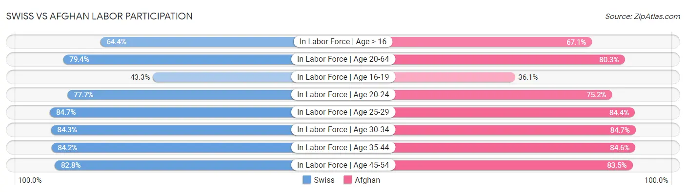 Swiss vs Afghan Labor Participation