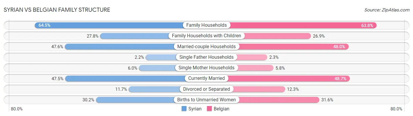 Syrian vs Belgian Family Structure