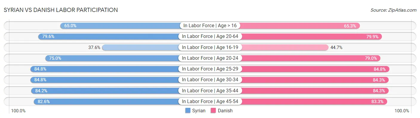 Syrian vs Danish Labor Participation