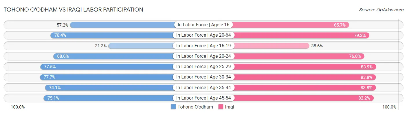 Tohono O'odham vs Iraqi Labor Participation