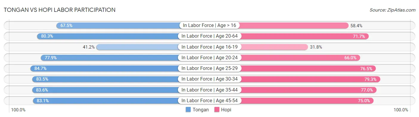 Tongan vs Hopi Labor Participation