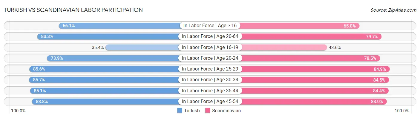 Turkish vs Scandinavian Labor Participation