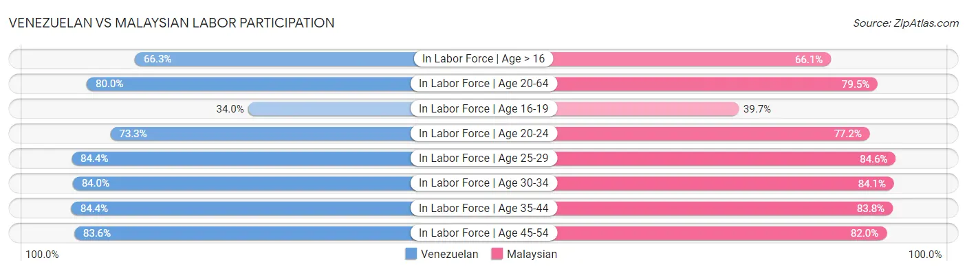 Venezuelan vs Malaysian Labor Participation